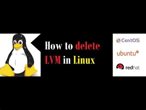 how to delete an lvm.